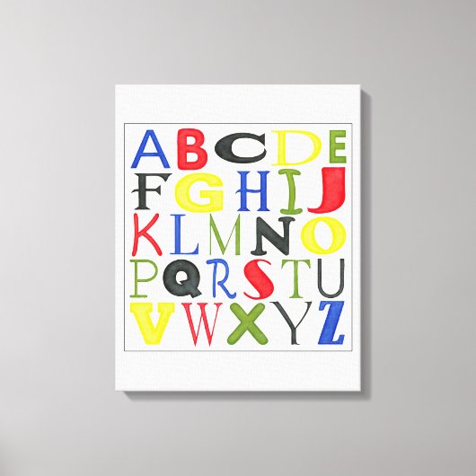 Toile Lettres de couleur vive de Megan Meagher (Recto)