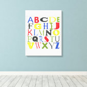 Toile Lettres de couleur vive de Megan Meagher (Insitu (Plancher de Bois))