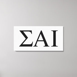Toile Lettres grecques Sigma Alpha Iota