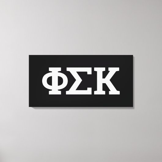 Toile Lettres Phi Sigma Kappa (Recto)