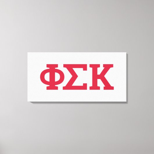 Toile Lettres Phi Sigma Kappa (Recto)