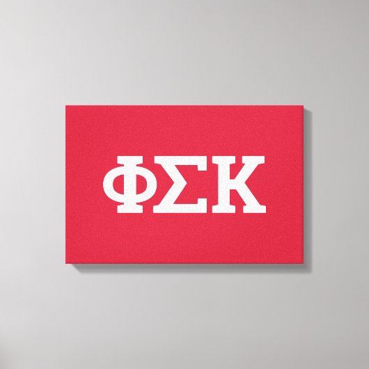 Toile Lettres Phi Sigma Kappa (Recto)