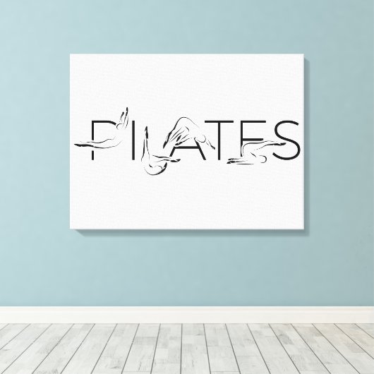 Toile Lettres Pilates Instructor Pilates (Insitu (Plancher de Bois))