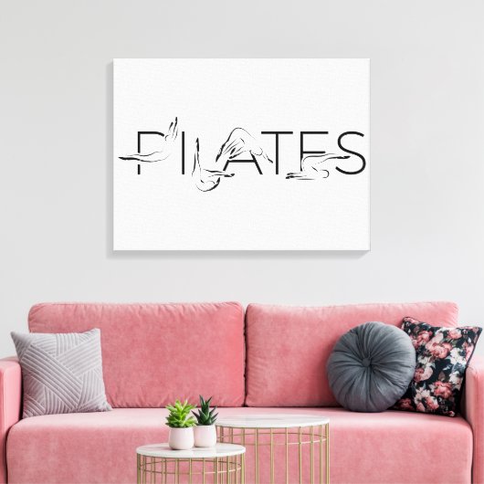 Toile Lettres Pilates Instructor Pilates (Insitu(Salon))