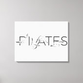 Toile Lettres Pilates Instructor Pilates (Recto)