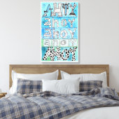Toile Lettres Whimsical Nautiques (Insitu(Chambre))