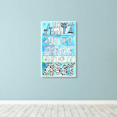 Toile Lettres Whimsical Nautiques (Insitu (Plancher de Bois))