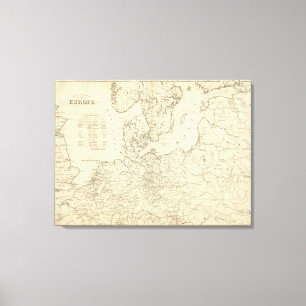 Toile L'Europe du Nord