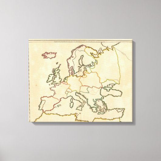 Toile L'Europe par religion (Recto)