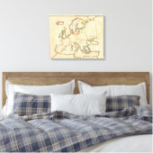 Toile L'Europe par religion (Insitu(Chambre))