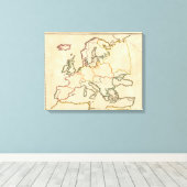 Toile L'Europe par religion (Insitu (Plancher de Bois))