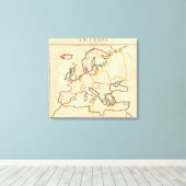 Toile L'Europe par religion (Insitu (Plancher de Bois))