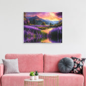 Toile Levée solaire de Purple Mountain Valley (Insitu(Salon))