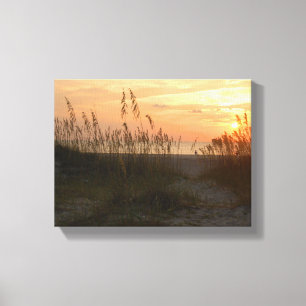 Toile Lever de soleil à la plage de Tybee Island, Géorgi