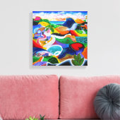 Toile Lever de soleil à Porto Rico (Insitu(Salon))