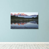 Toile Lever de soleil à Schwabacker Landing à Grand Teto (Insitu (Plancher de Bois))