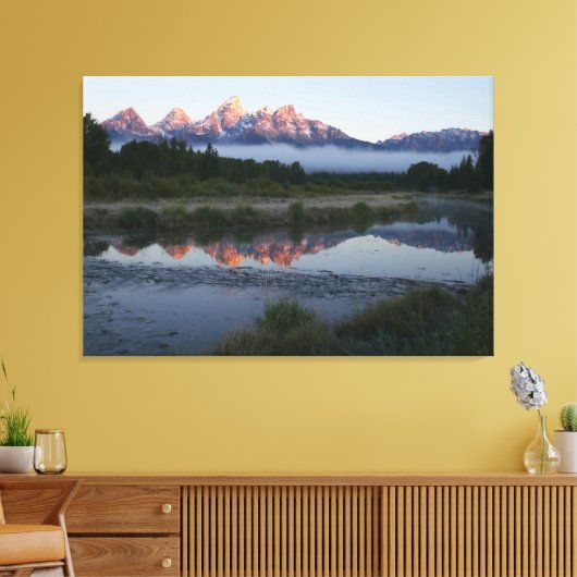 Toile Lever de soleil à Schwabacker Landing à Grand Teto (Insitu(Salon))