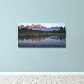 Toile Lever de soleil à Schwabacker Landing à Grand Teto (Insitu (Plancher de Bois))