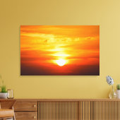 Toile Lever de soleil brillant de l'Iowa avec soleil jau (Insitu(Salon))