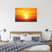 Toile Lever de soleil brillant de l'Iowa avec soleil jau (Insitu(Chambre))