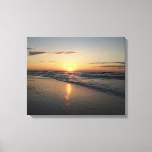 Toile Lever de soleil d'océan