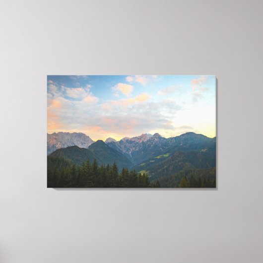 Toile Lever de soleil exceptionnel dans la vallée du Log (Recto)