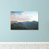 Toile Lever de soleil exceptionnel dans la vallée du Log (Insitu (Plancher de Bois))