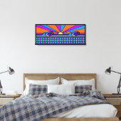 Toile Lever de soleil psychédélique (Insitu(Chambre))