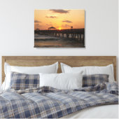 Toile Lever de soleil sur la jetée Juno Beach (Insitu(Chambre))