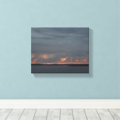 Toile Lever De Soleil Sur L'Archipel De Stockholm. (Insitu (Plancher de Bois))