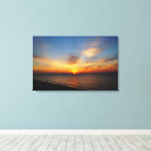 Toile Lever de soleil sur l'Atlantique (Insitu (Plancher de Bois))