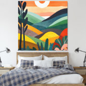 Toile Lever De Soleil Sur Les Collines Rollantes (Insitu(Chambre))