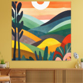 Toile Lever De Soleil Sur Les Collines Rollantes (Insitu(Salon))