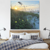 Toile Lever de soleil sur les dunes de la plage (Insitu(Chambre))