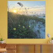 Toile Lever de soleil sur les dunes de la plage (Insitu(Salon))