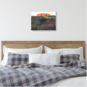 Toile Lever de soleil sur Uluru et flore du désert (Insitu(Chambre))