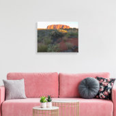 Toile Lever de soleil sur Uluru et flore du désert (Insitu(Salon))