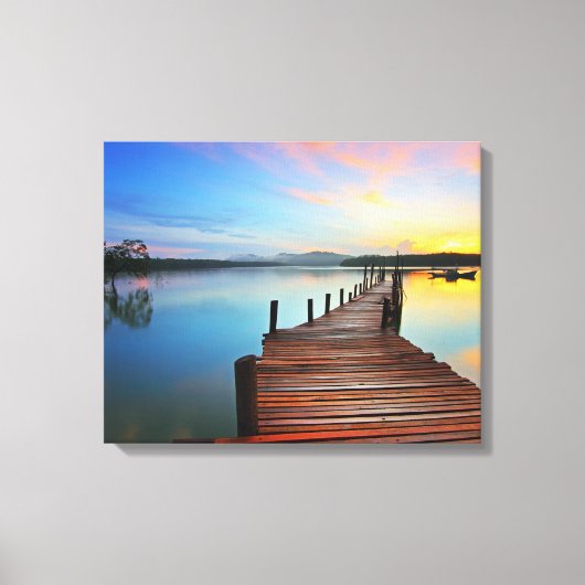 Toile Lever du quai Lake Dock (Recto)
