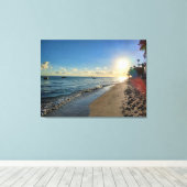 TOILE LEVER DU SOLEIL À BAVARO (Insitu (Plancher de Bois))