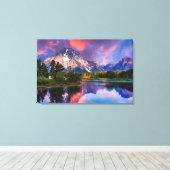 Toile Lever du soleil à Oxbow Bend (Insitu (Plancher de Bois))