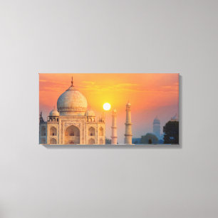 Toile lever du soleil de taj mahal