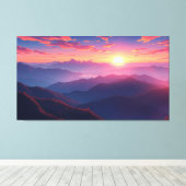 Toile Lever du soleil du matin (Insitu (Plancher de Bois))