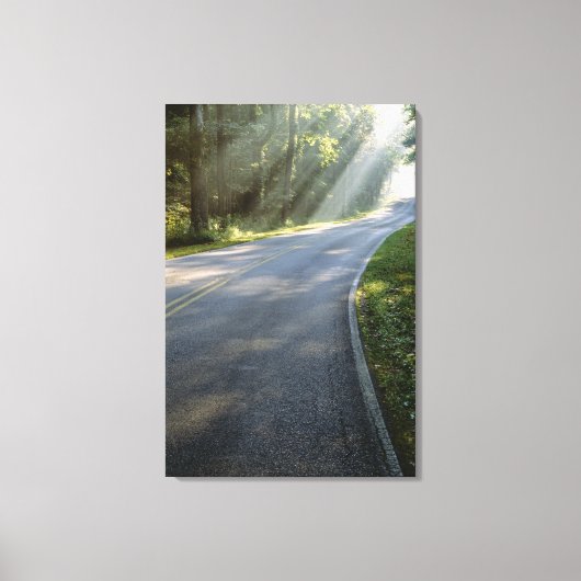 Toile Lever du soleil par le brouillard le long de Green (Recto)