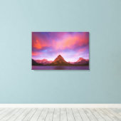 Toile Lever du soleil sur Glacier (Insitu (Plancher de Bois))