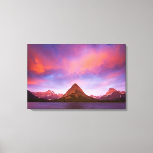 Toile Lever du soleil sur Glacier (Recto)