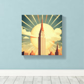 Toile Lever du soleil sur Hightower (Insitu (Plancher de Bois))