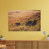 Toile Lever du soleil sur le bison (Insitu(Salon))