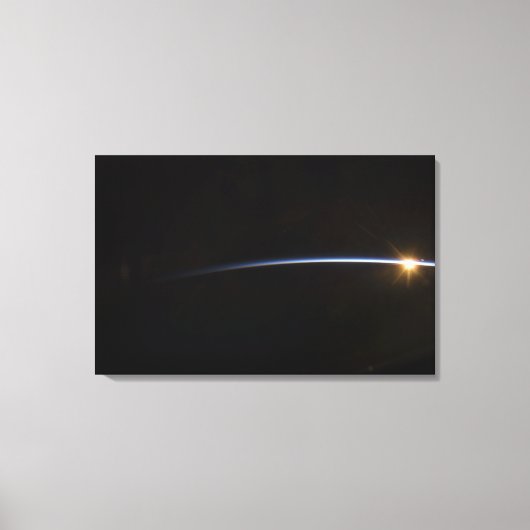 Toile Lever du soleil vu dans l'espace (Recto)