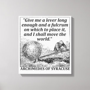 Toile Levier d'Archimède