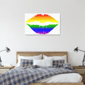 Toile Lèvres arc-en-ciel (Insitu(Chambre))